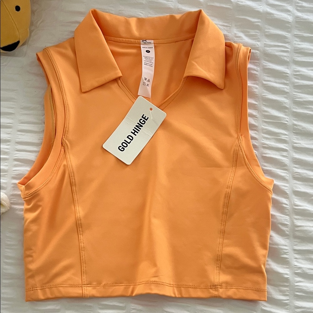 Brand new gold hinge tank
